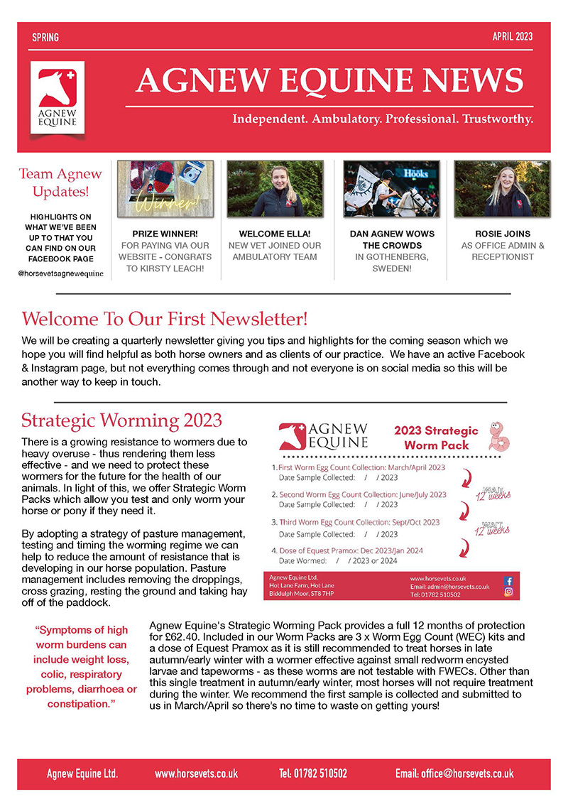 Welcome To Our First Newsletter