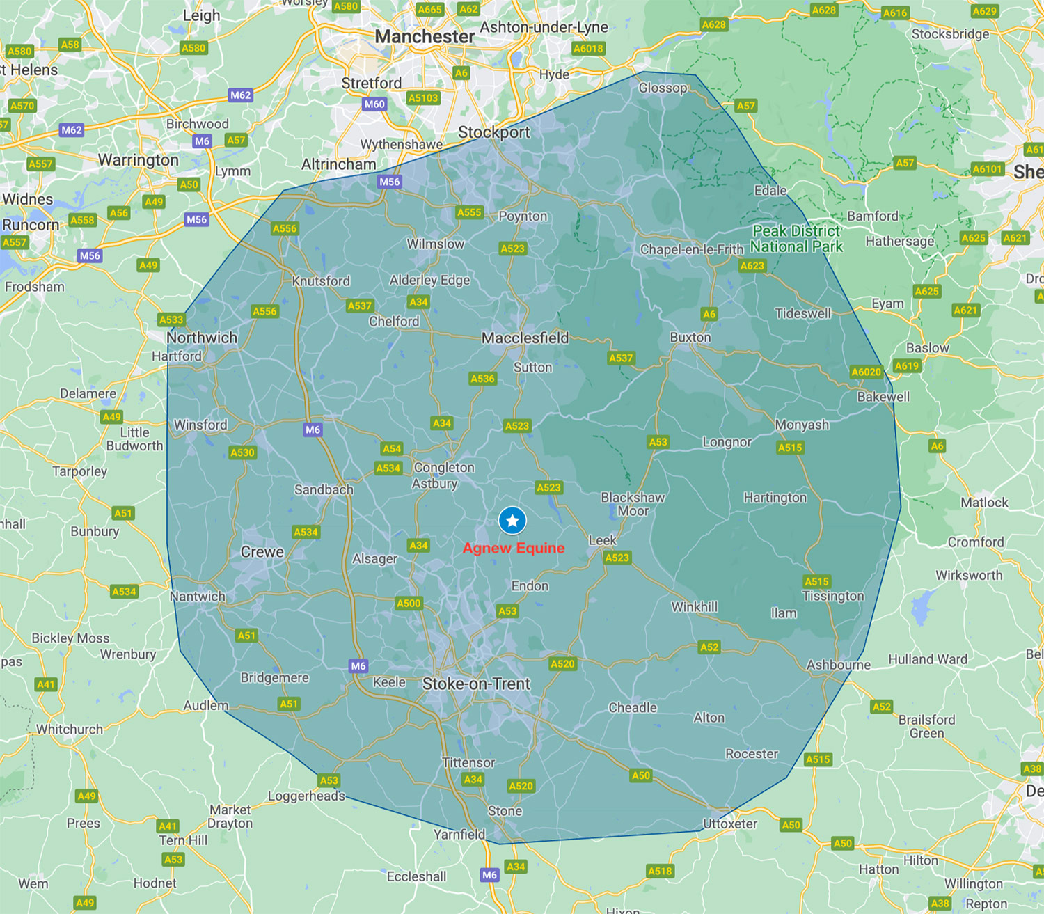 Agnew Equine Catchment Area