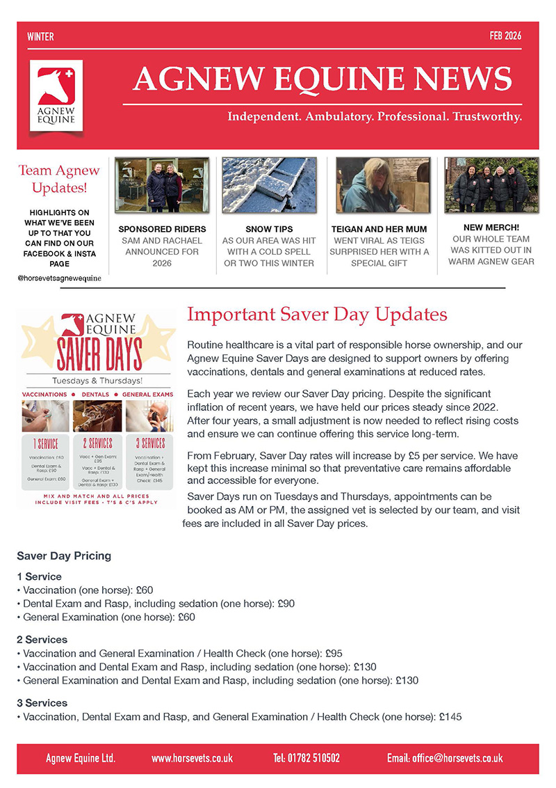 Agnew Winter 2026 Equine Newsletter